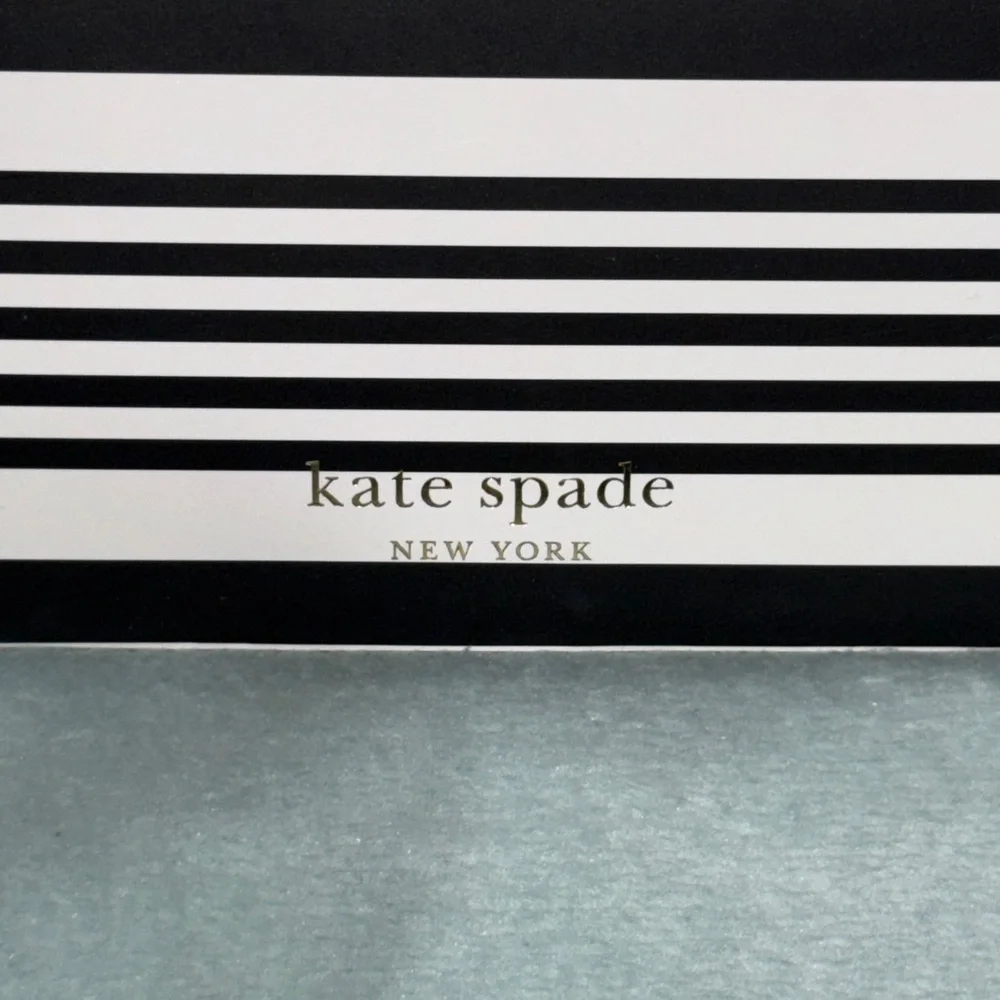 kate spade Black Striped Gift bag